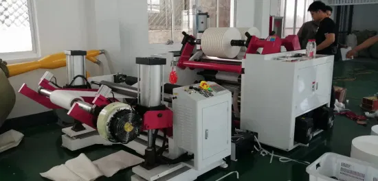 Machine de rebobinage de refendage de surface de paille de papier de servocommande